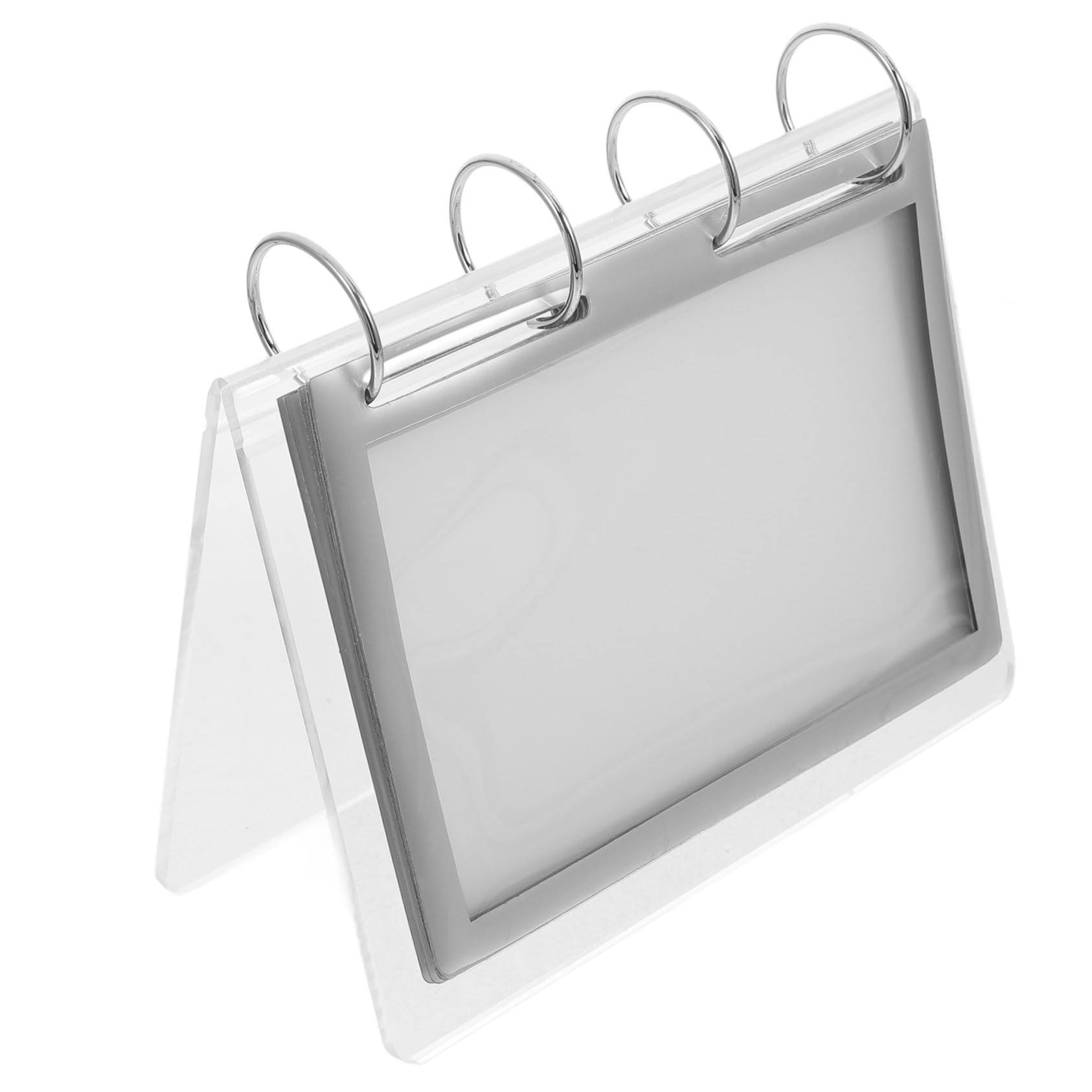 Veemoon Desktop Menu Holder Acrylic Base Sign Stand for Advertising Menus and Posters