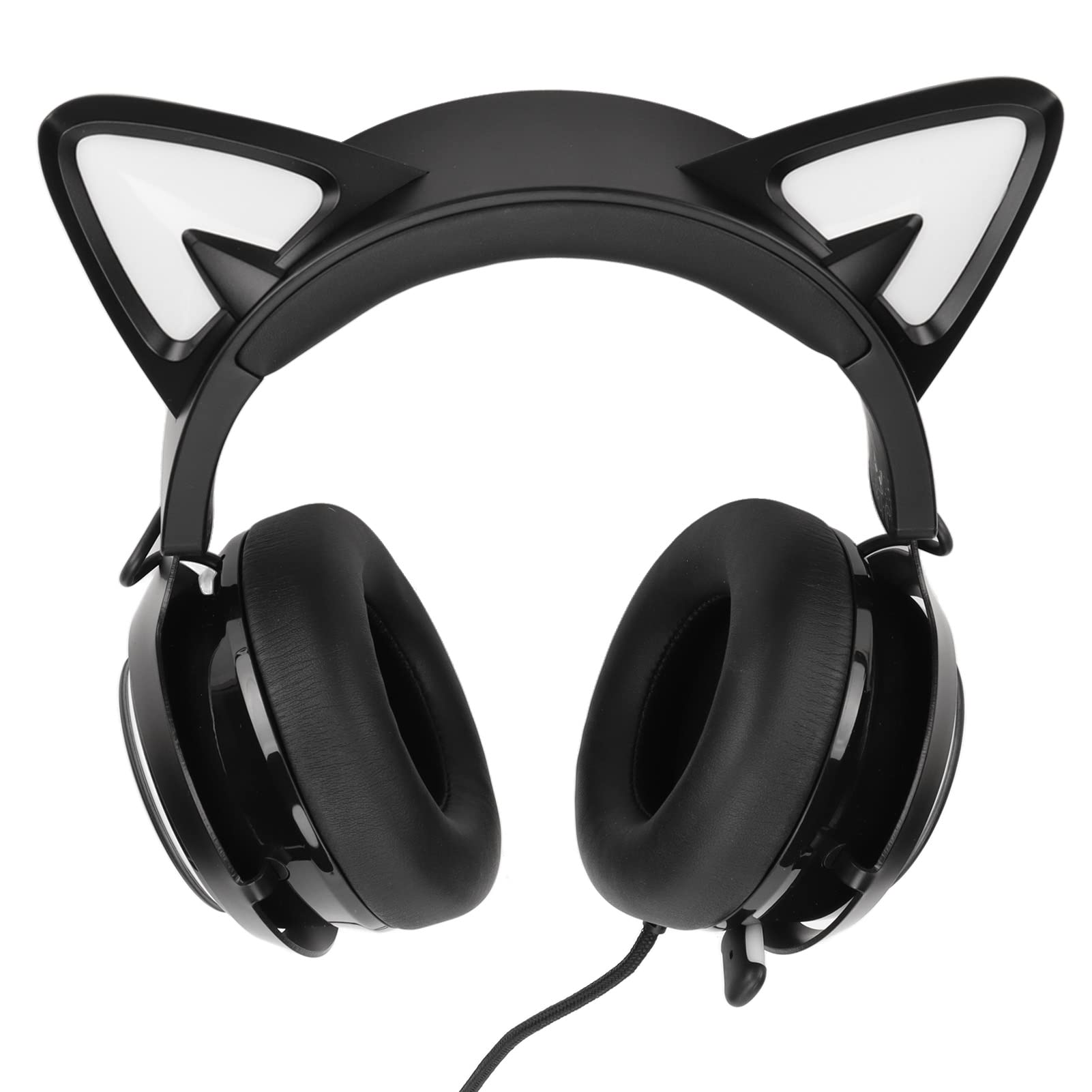 Amazon.co.jp: PC用ゲーミングヘッドセット、USBかわいい猫耳PC