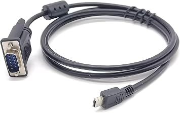 Elecbee Mini USB to RS232 Serial Adapter RS232 DB9 Male Converter Cable 1M
