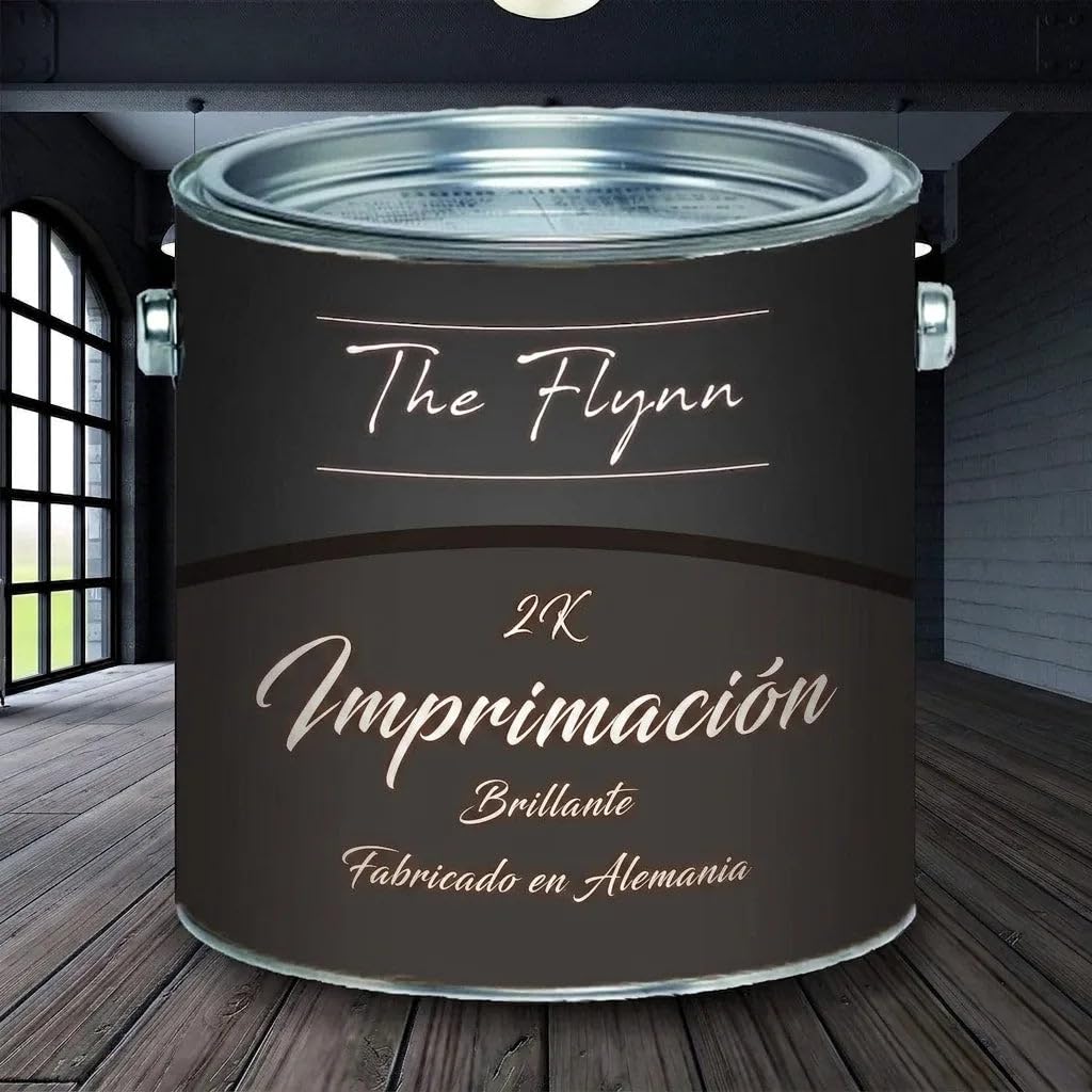 imprimación 2K 2 componentes incl. Endurecedor kit TODOS LOS RAL Blanco Gris Marrón rojizo (Marrón rojizo, 5 L) The Flynn