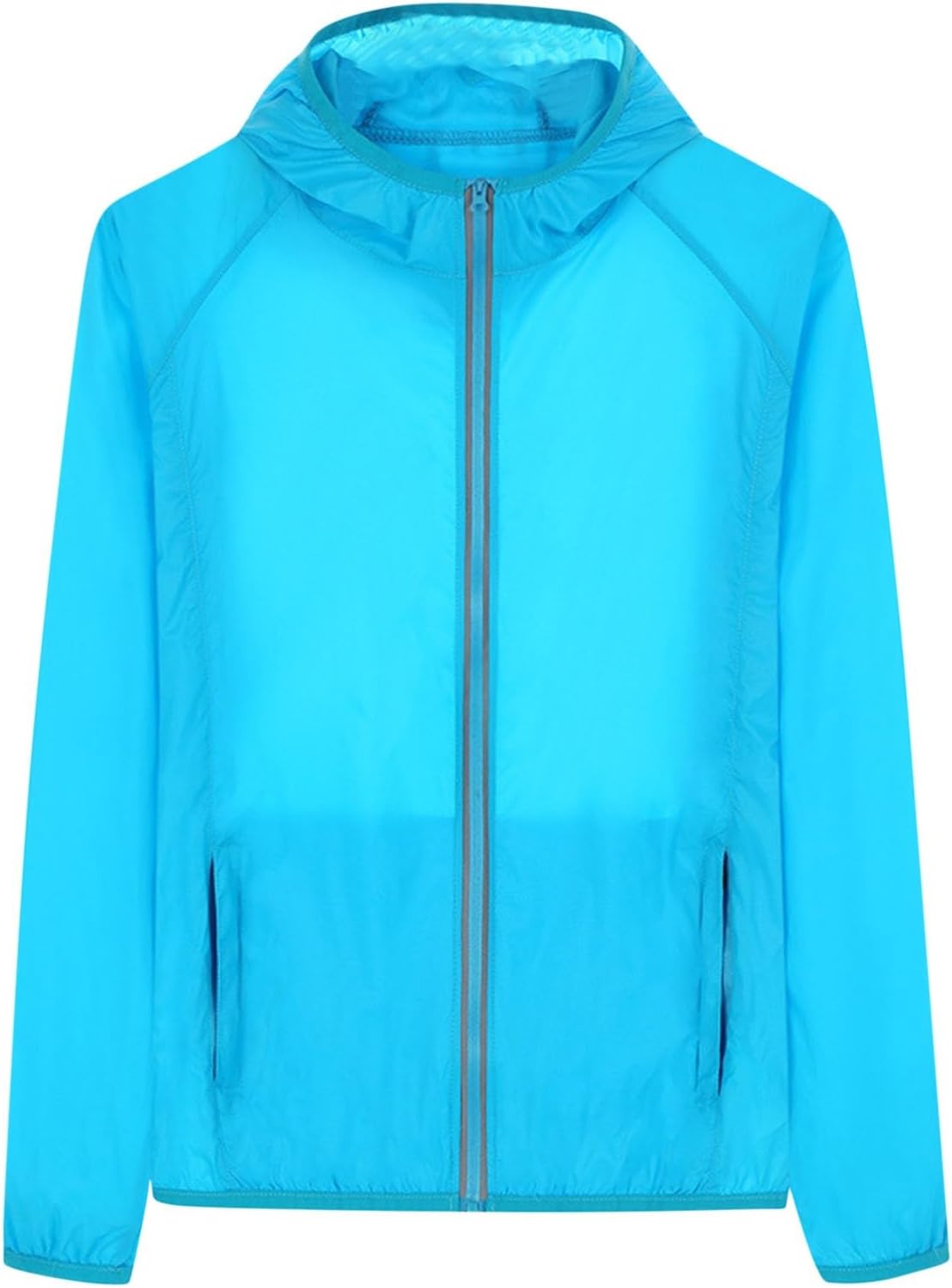 Quick Dry Windbreaker Jacket for Men and Women Hooded Zip Up Thin Breathable Summer Outdoor Skin Coat Multi-Color