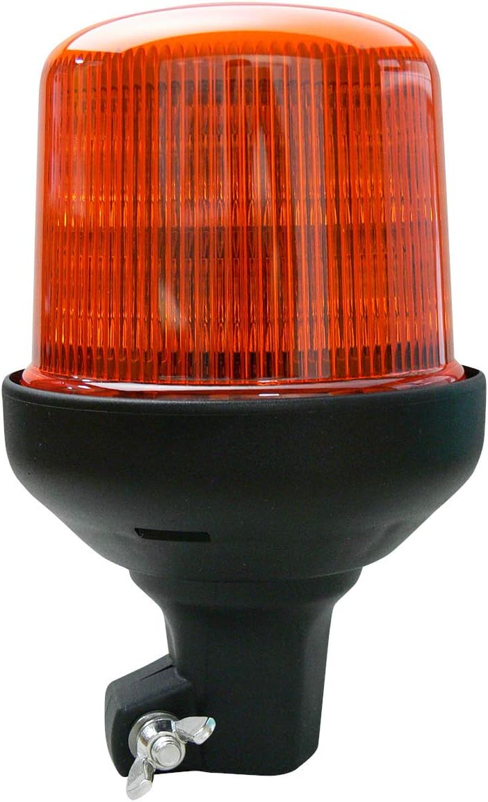 HELLA H27113001 Amber K-LED 50 Compact Fixed Mount LED Beacon Warning Light, 12 V