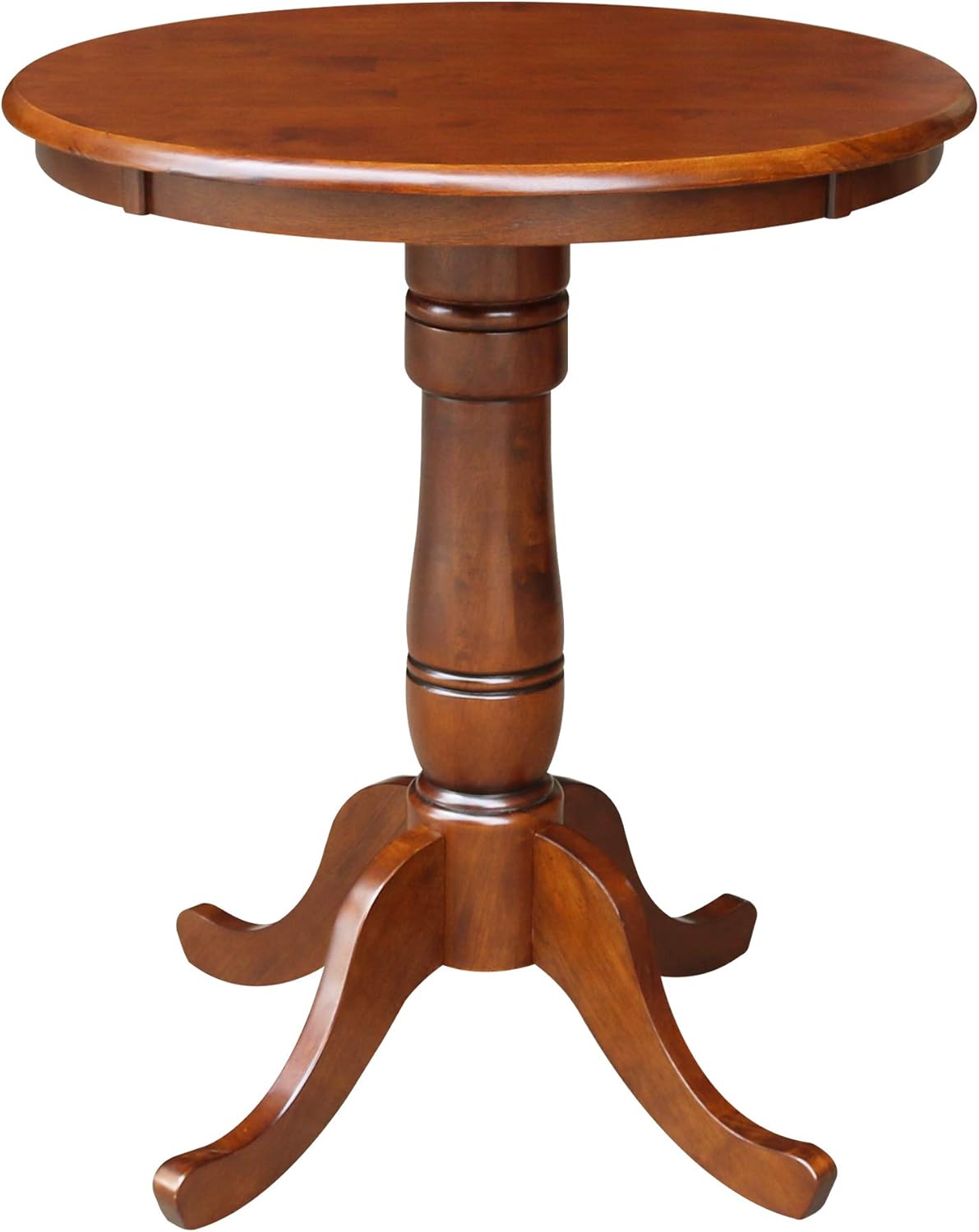 International Concepts Round Top Adjustable Pedestal Table, Standard/Counter Height, 36-Inch - Tables