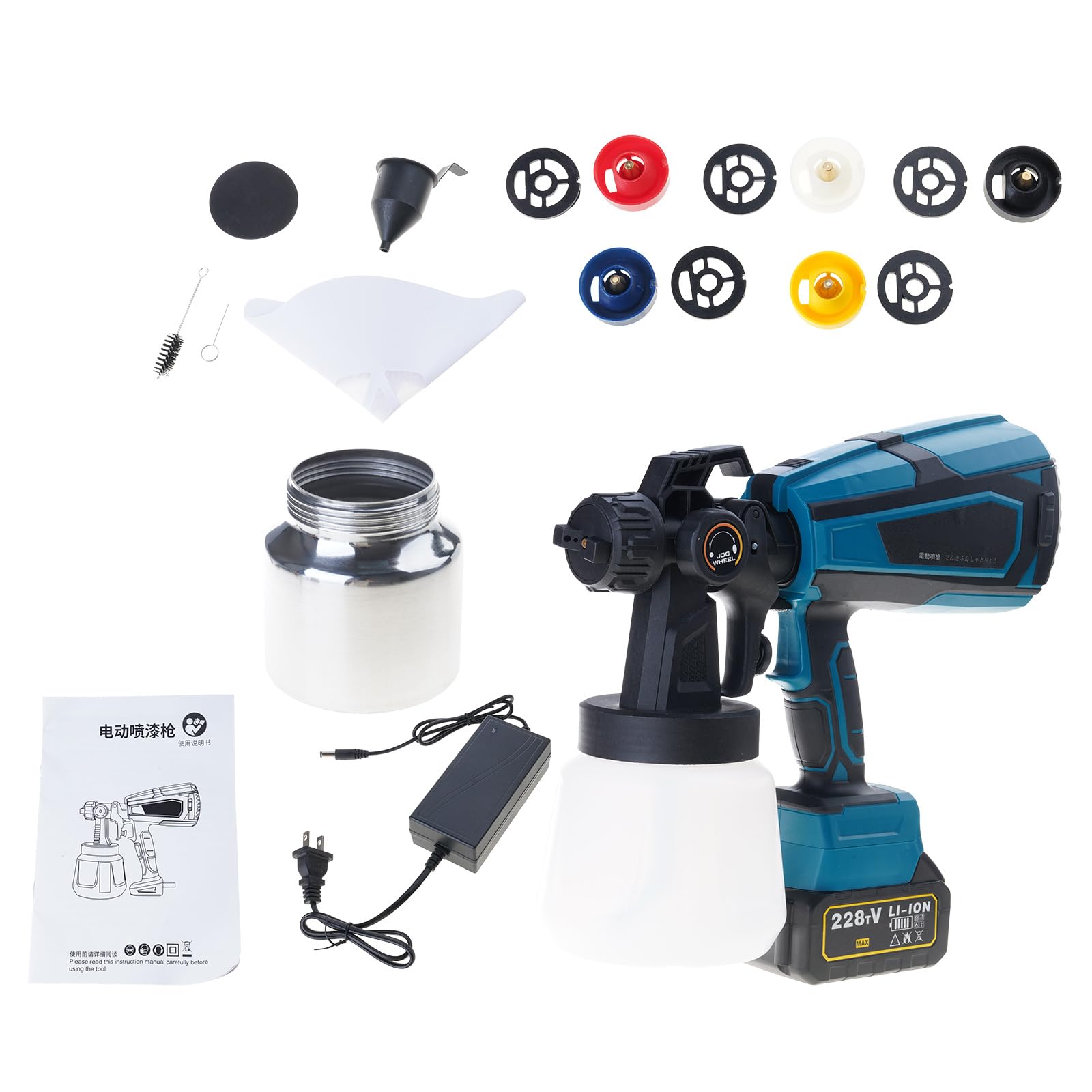 Hsioluted Battery Paint Sprayer Efficient and Ergonomic Design for Furniture Wall and Detailed Projects High Efficiency Paint Sprayer