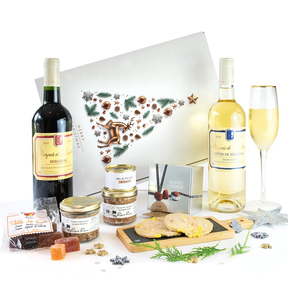 PERIGORD PRODUITS TRADITION FAMILIALE - Coffret blanc Sapin de Noël vert
