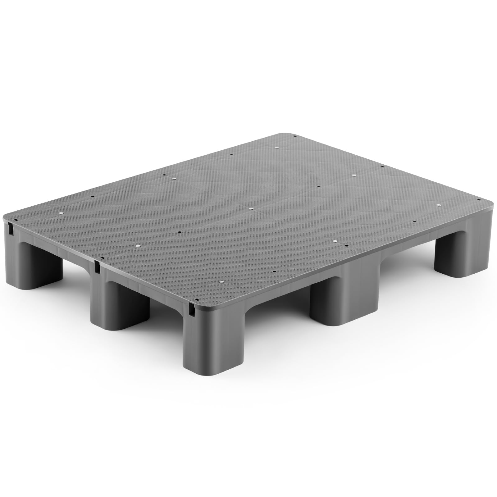 Palette plastique haute résistance supportant 907 kg pour stockage empilable