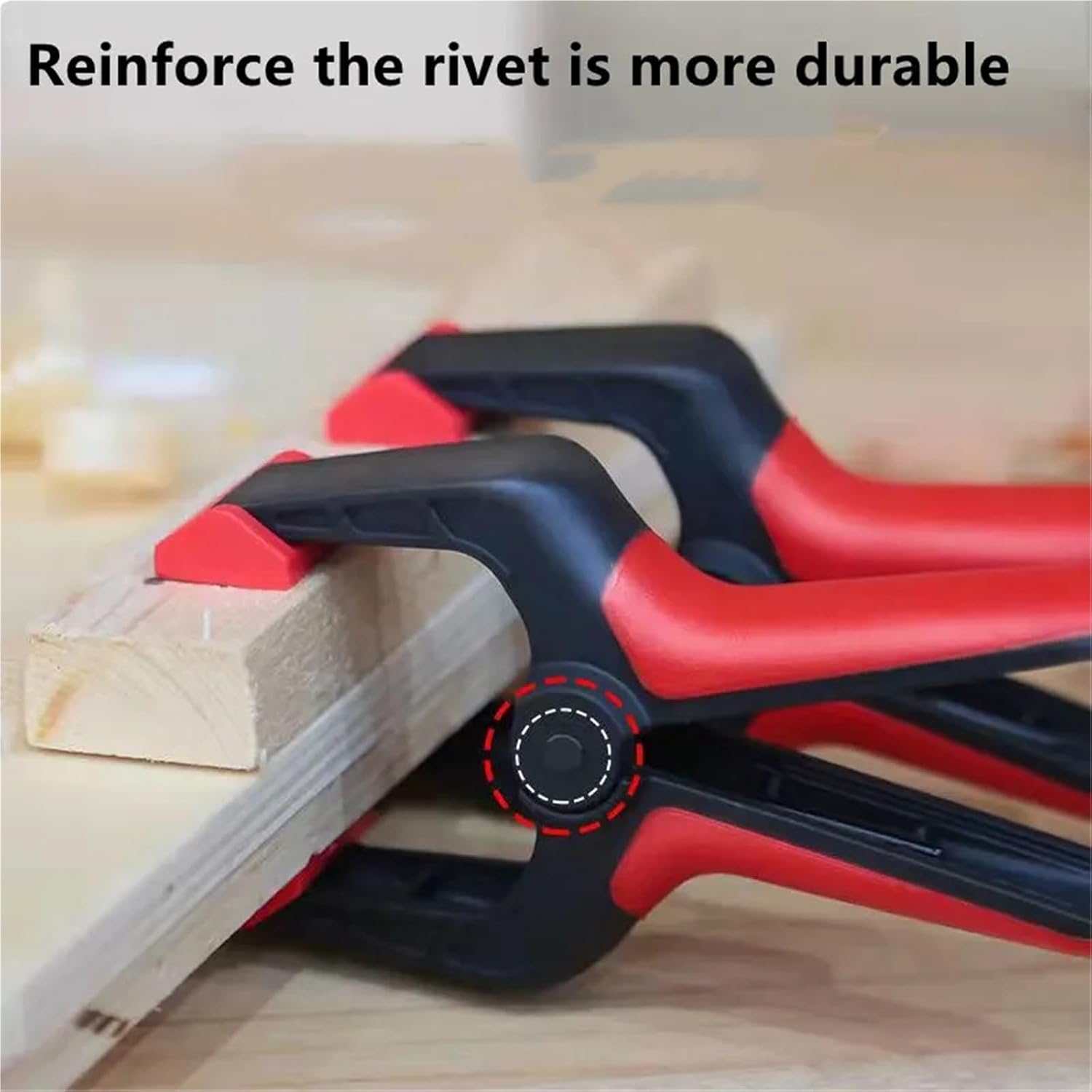 3/4/6/9Inch Heavy Duty Woodworking Plastic Spring Clamp DIY Woodworking Tools Extra Large Plastic Nylon Clamps For Spring Clip(9Inch 1Pcs)