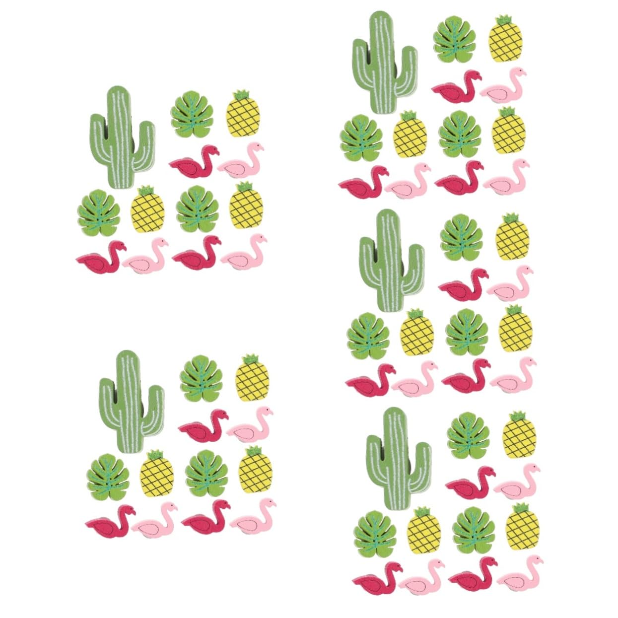 Veemoon 5 Sätze Wanddekorative I-förmige Nägel Büro Daumennägel Stecknadeln Korkplatte Kleine Reißzwecken Drücken Dekorative Reißzwecke Holznägel Dekorative Thumbtacks Hölzern 30 Stück * 5