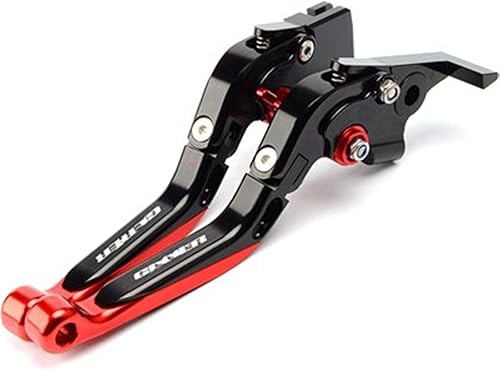 Para Suzuki para GIXXER 250 SF 250SF 150 125 2020 2023 Accesorios de moto CNC ajustable palancas de freno de embrague plegables (color negro rojo)
