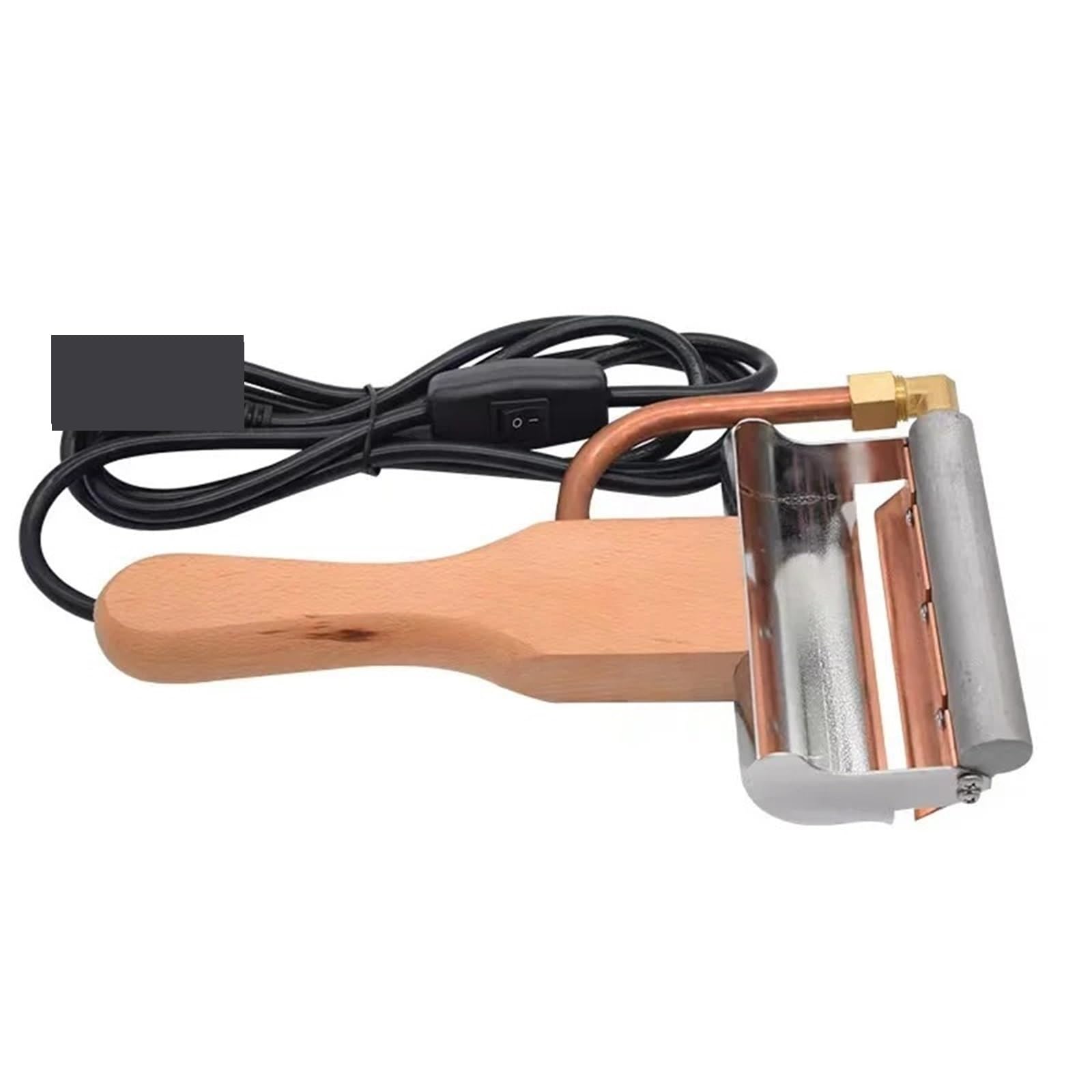 Strumenti per l'apicoltura, Attrezzatura For Apicoltura: Coltello For La Smielatura Riscaldato Elettricamente Con Manico In Legno, Forchetta For