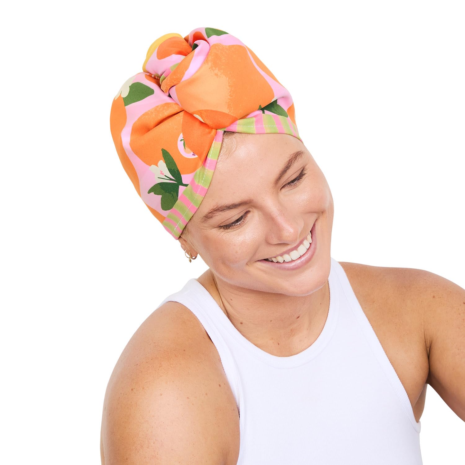 Dock & Bay Turban Hair Towel - For Home & the Beach - Super Absorbent, Quick Dry - Squeeze the Day