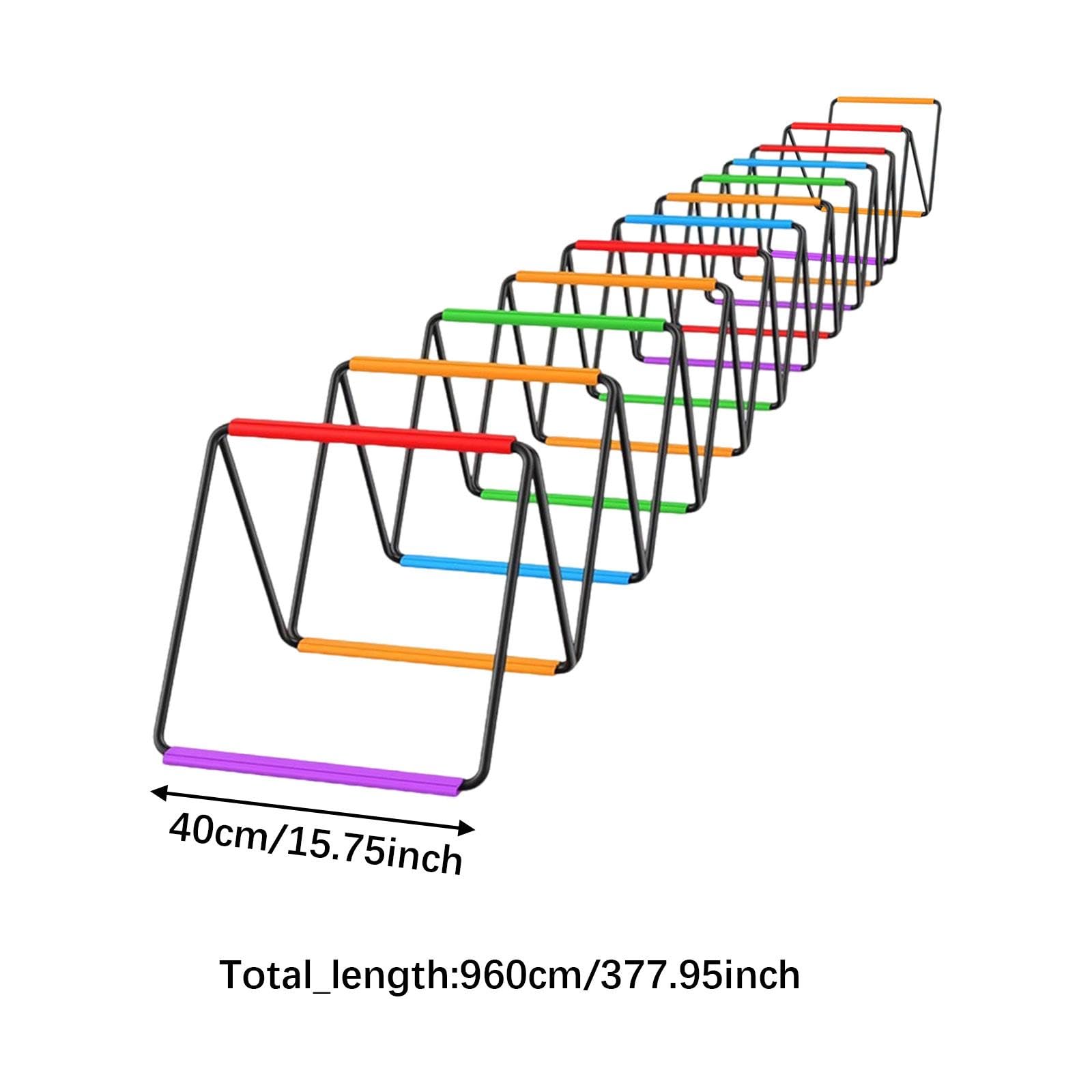 Escalera de para Entrenamiento de Velocidad con Estructura Resistente y Fácil Montaje de Alambre de Acero Trenzado Adecuada para