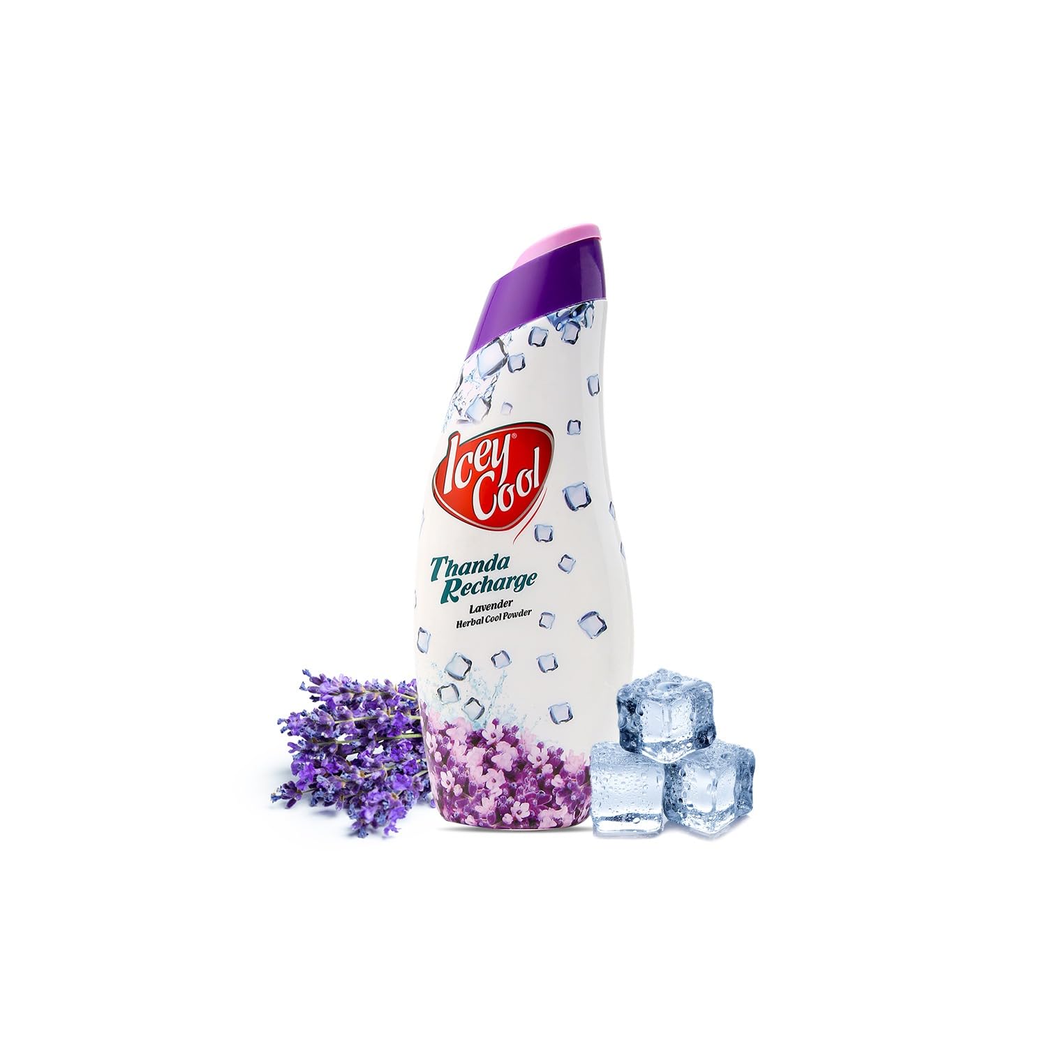 LABOLIA Icey Cool Lavender Herbal Prickly Heat And Ice Cool Body Talcum Powder | Instant Cool, Lasting Freshness (300G)