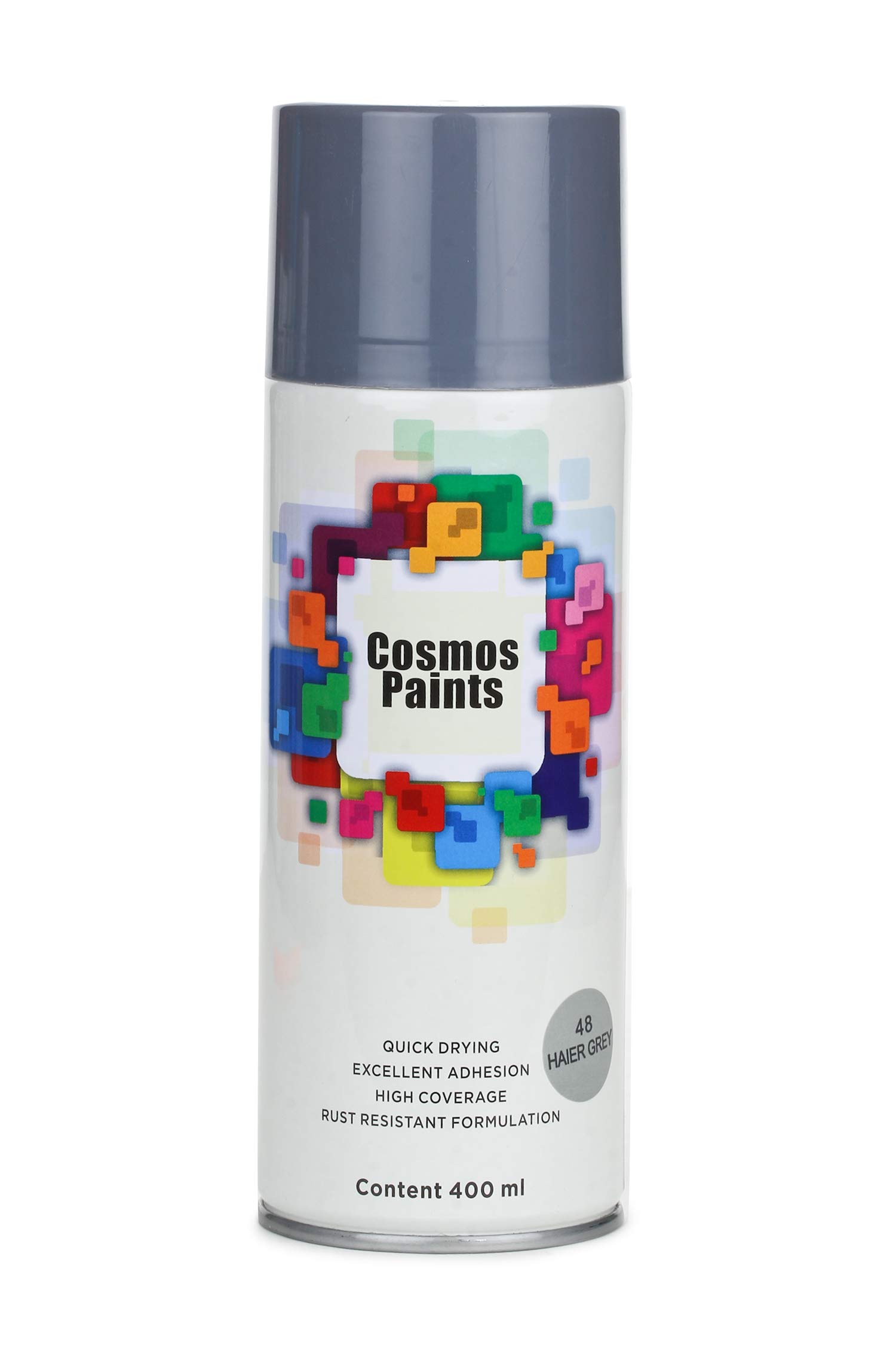 Cosmos Paints Spray Paint 400ml (400ml, Haier Grey)-image-15