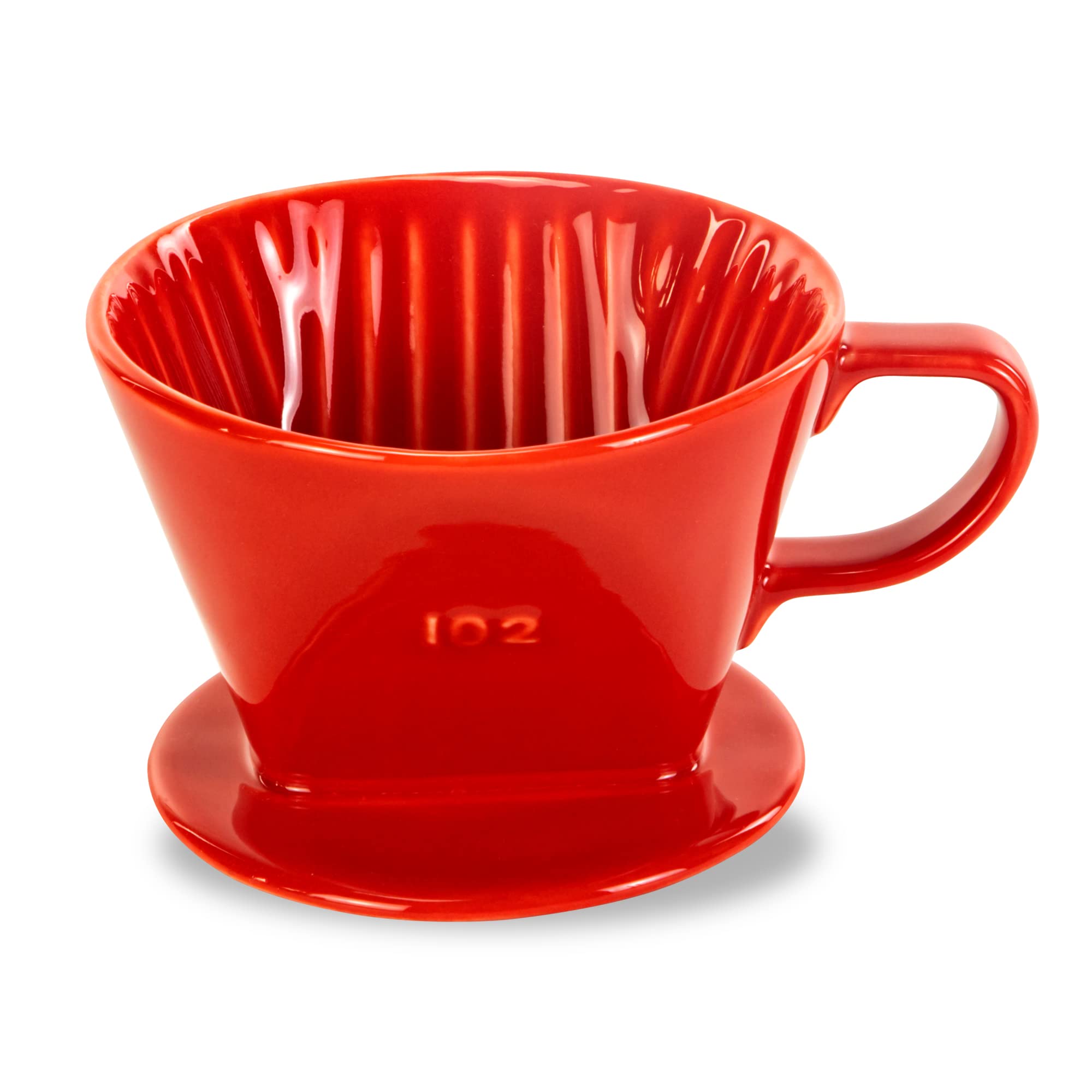 LHUKSGF Pour Over Ceramic - Coffee Dripper Ceramic Coffee Maker with 3 Holes Flat Bottom, Porcelain Slow Filter Cone for Travel, Camping, Office, Home