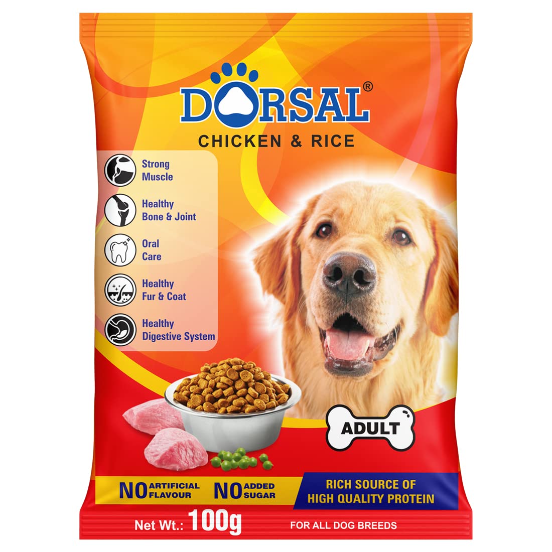 Dorsal Dog Food (Adult)-500gm Chicken & Rice (B0BVG4XYS5) Amazon Price History, Amazon Price Tracker