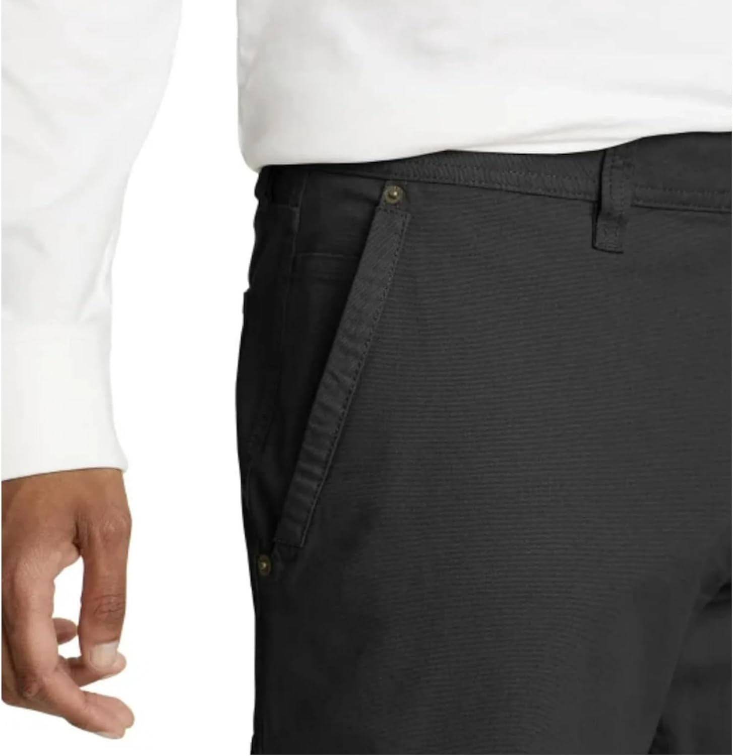 Eddie Bauer Men’s Stretch Canvas Utulity Pant (US, Waist Inseam, 32, 34, Regular, Regular, Gray) - Image 3