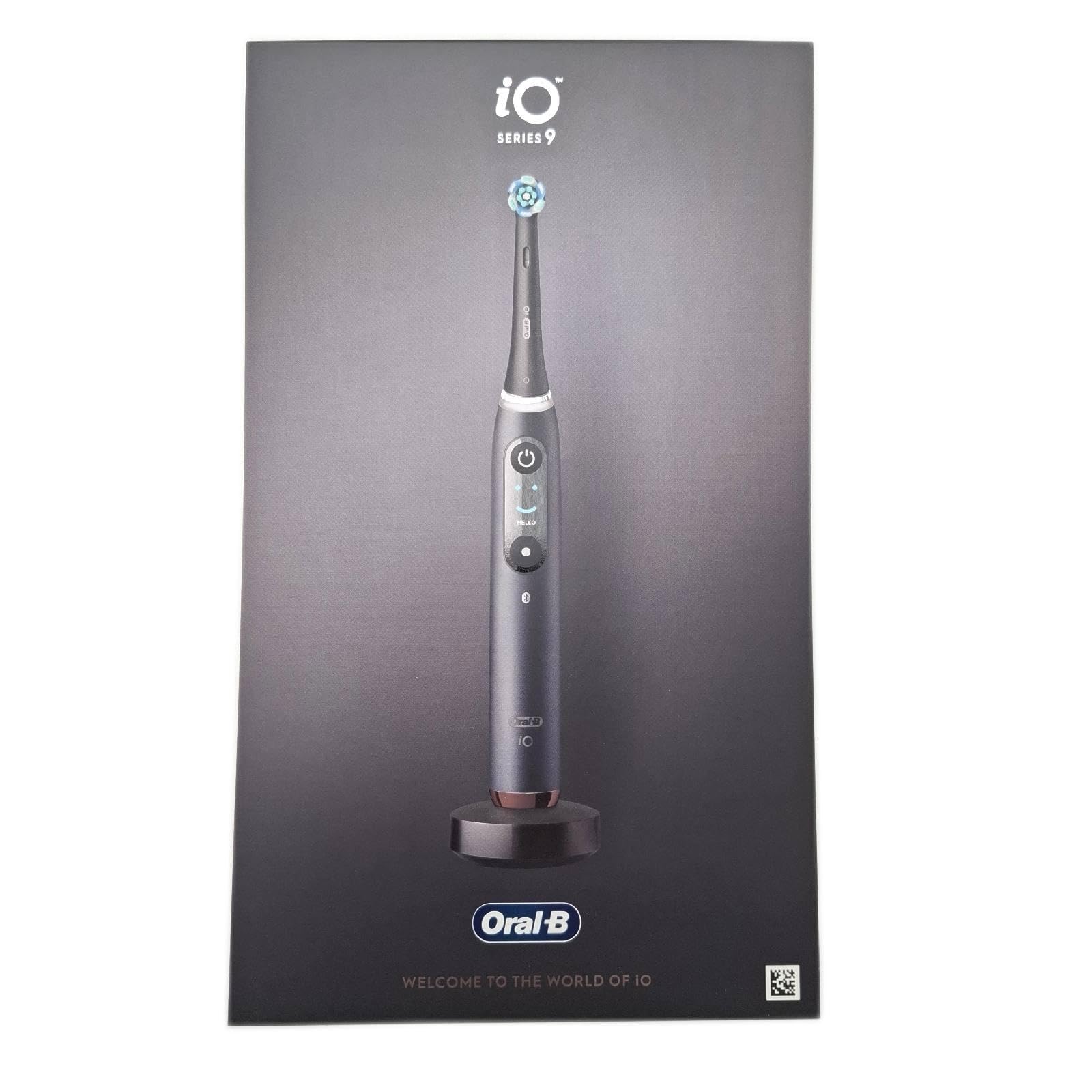 Oral-B Wiederaufladbare elektrische Zahnbürste iO 9 Schwarz, 1 elektrische Zahnbürste, 3 Ersatzbürsten, Reiseetui mit Ladegerät + Zahnpasta Oral-B pro Expert, effektive Zahnreinigung | 3 Ersatzbürsten für elektrische Zahnbürste, wiederaufladbar, Reiseetui