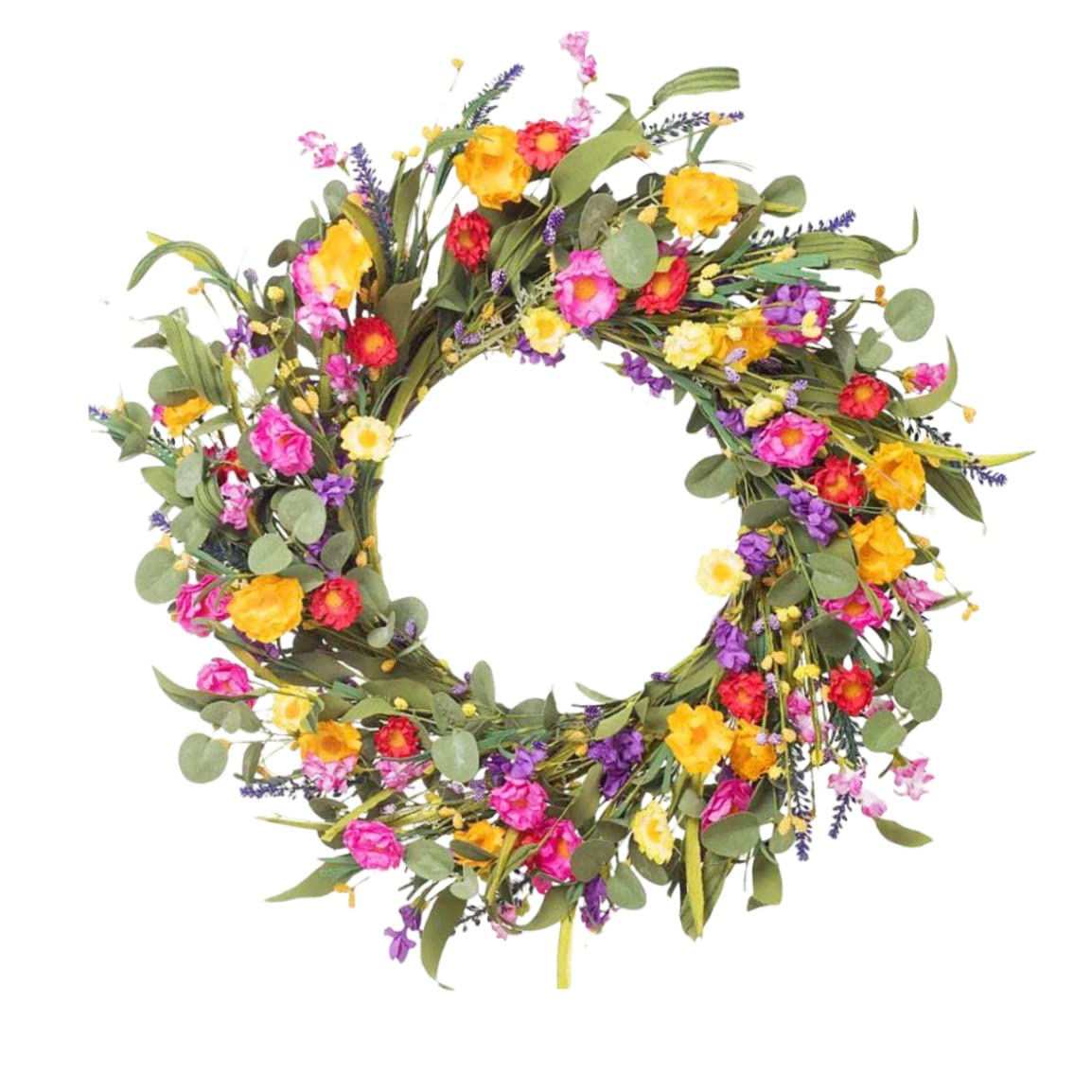Couronne de marguerite artificielle sans entretien pour entrée fleurie