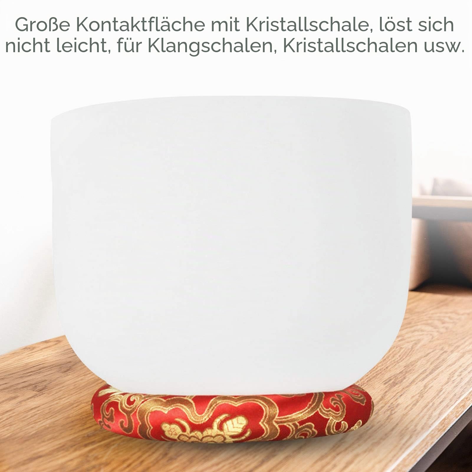 Ringschalen-Kissen, Handgenäht, Hochwertiges Klangschalen-Kissen, Seidenbrokat, Rundes Kissen, Musikinstrument-Zubehör, Klangschale Kissen Für Klangschale