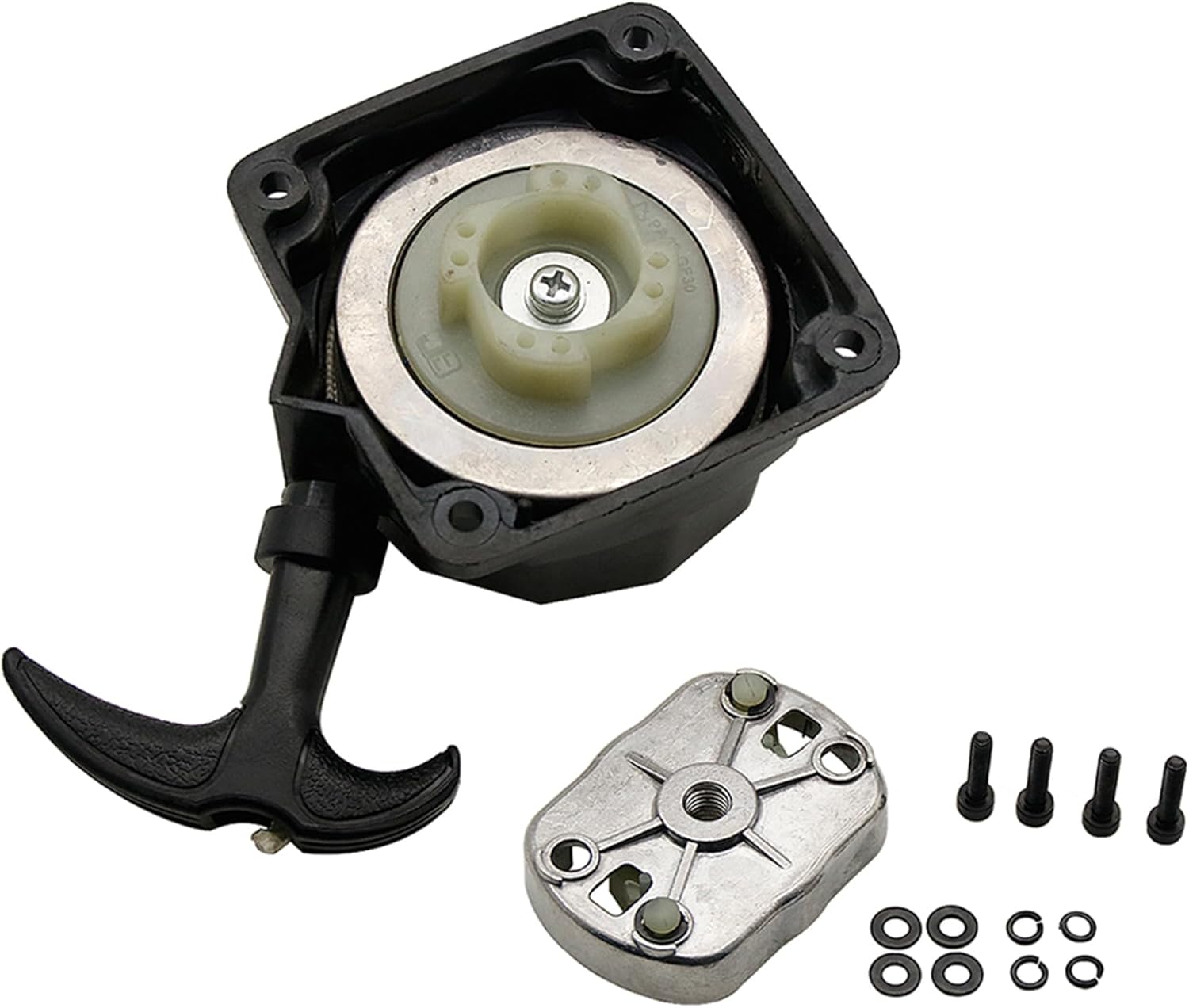 FLMLF 45CC Engine Super Easy Pull Start with Starter Dial Black for 1/5 Rovan Losi 5ive T RC CAR Parts