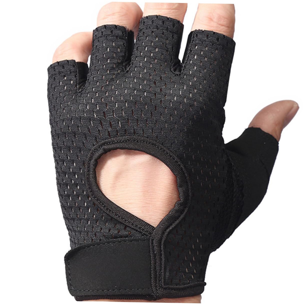 Sosoport 4 Pares de Guantes de Gimnasio de Medio Dedo para Hombre Guantes de Levantamiento de Pesas Transpirables Guantes de Entrenamiento Portátiles Guantes de Ciclismo al Aire