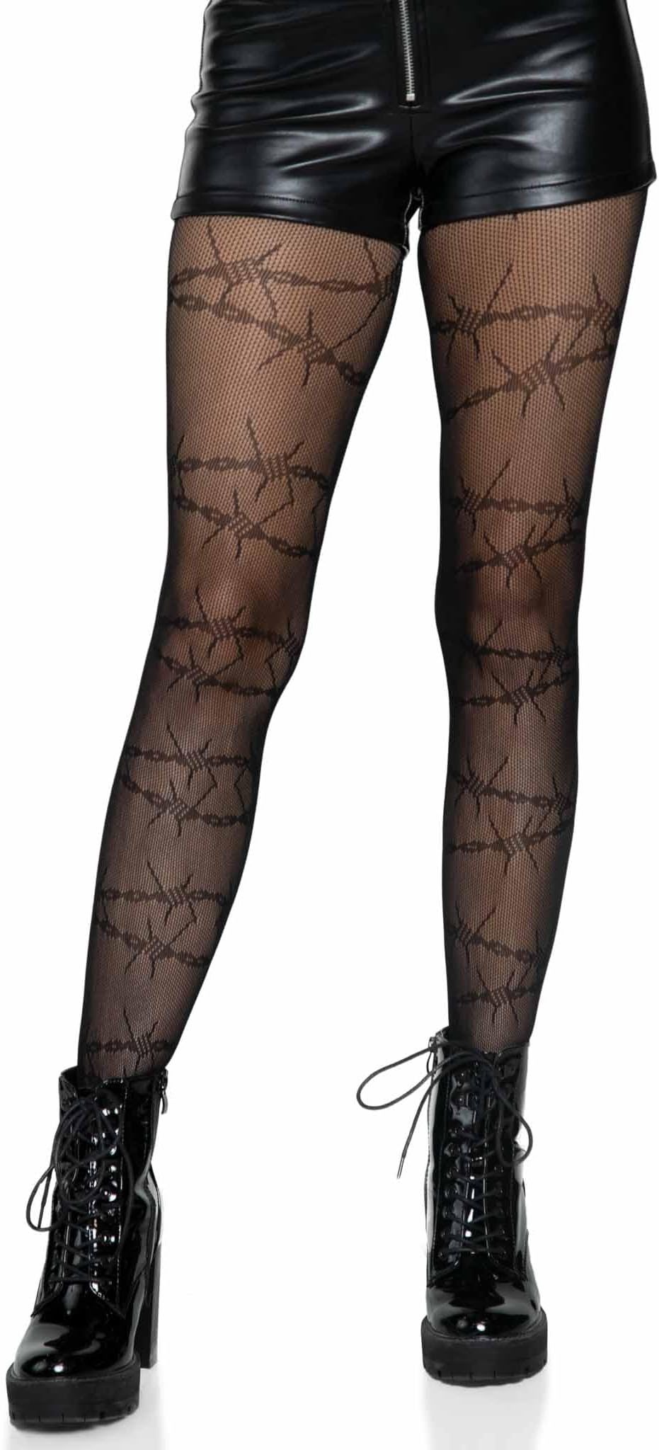 Women's Flame Fishnet Tights