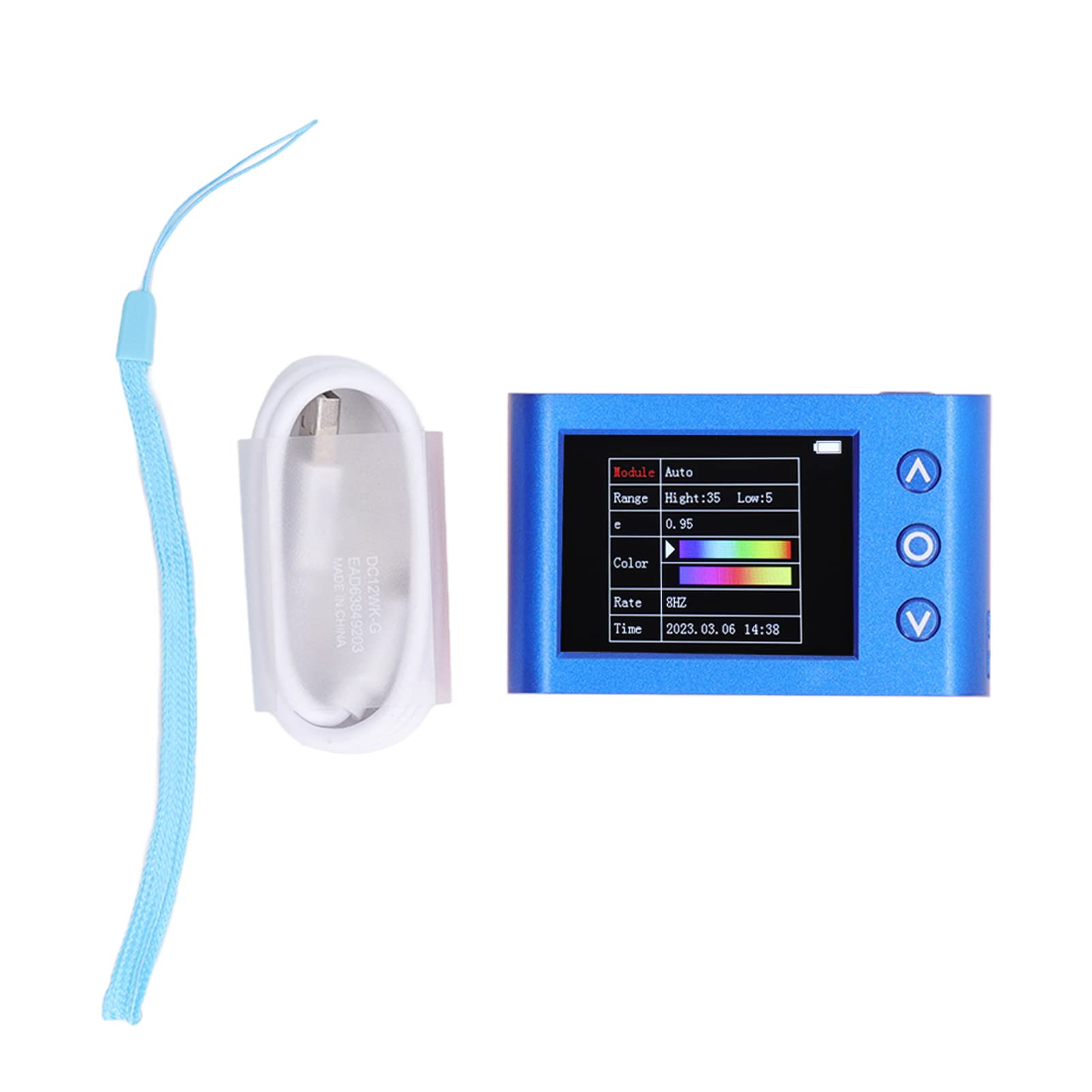 SEAFRONT Cámara Térmica Infrarroja de Imágenes Térmicas LCD 2.4 Pulgadas de 8Hz Velocidad de Actualización con Batería Recargable para la Detección de Temperatura