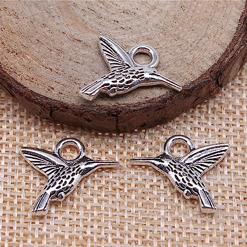 50% Off 50PCS Small Hummingbird Charms for Jewelry Craft Making - Image 3