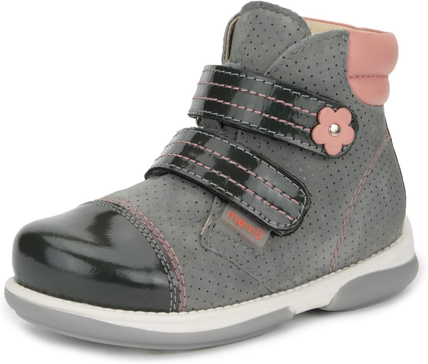 MemoAlex Girls' Corrective Orthopedic High-Top Leather Boot Diagnostic Sole