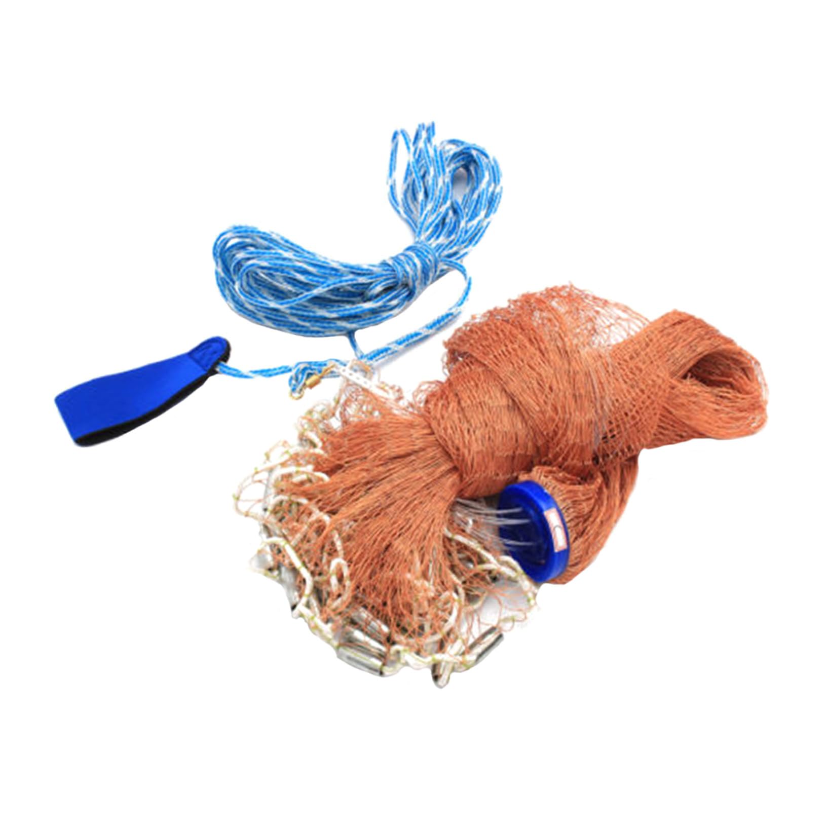 Sosoport Lancer Une Épuisette pour Écrevisses Appât Remplacement Filet De Poisson Leurre Facile À Lancer Net Appât Net Filets De Pêche Crevettes
