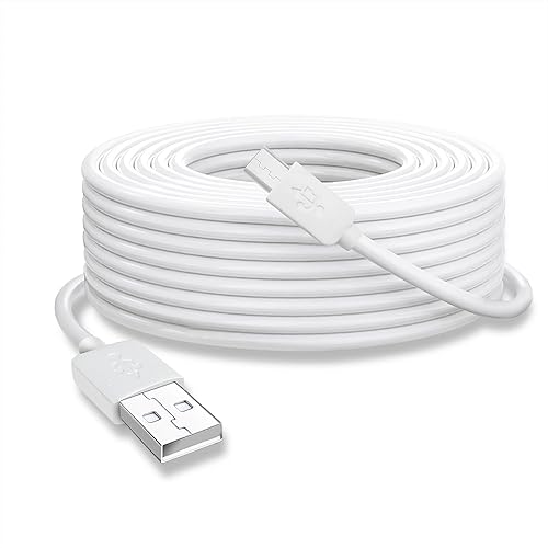 Cable de extensión de alimentación de 32 pies (32.8 ft), compatible con Wyze CamWyze Cam Pan, cámara Yi, NestCam interior, cámara Blink XT, cámara