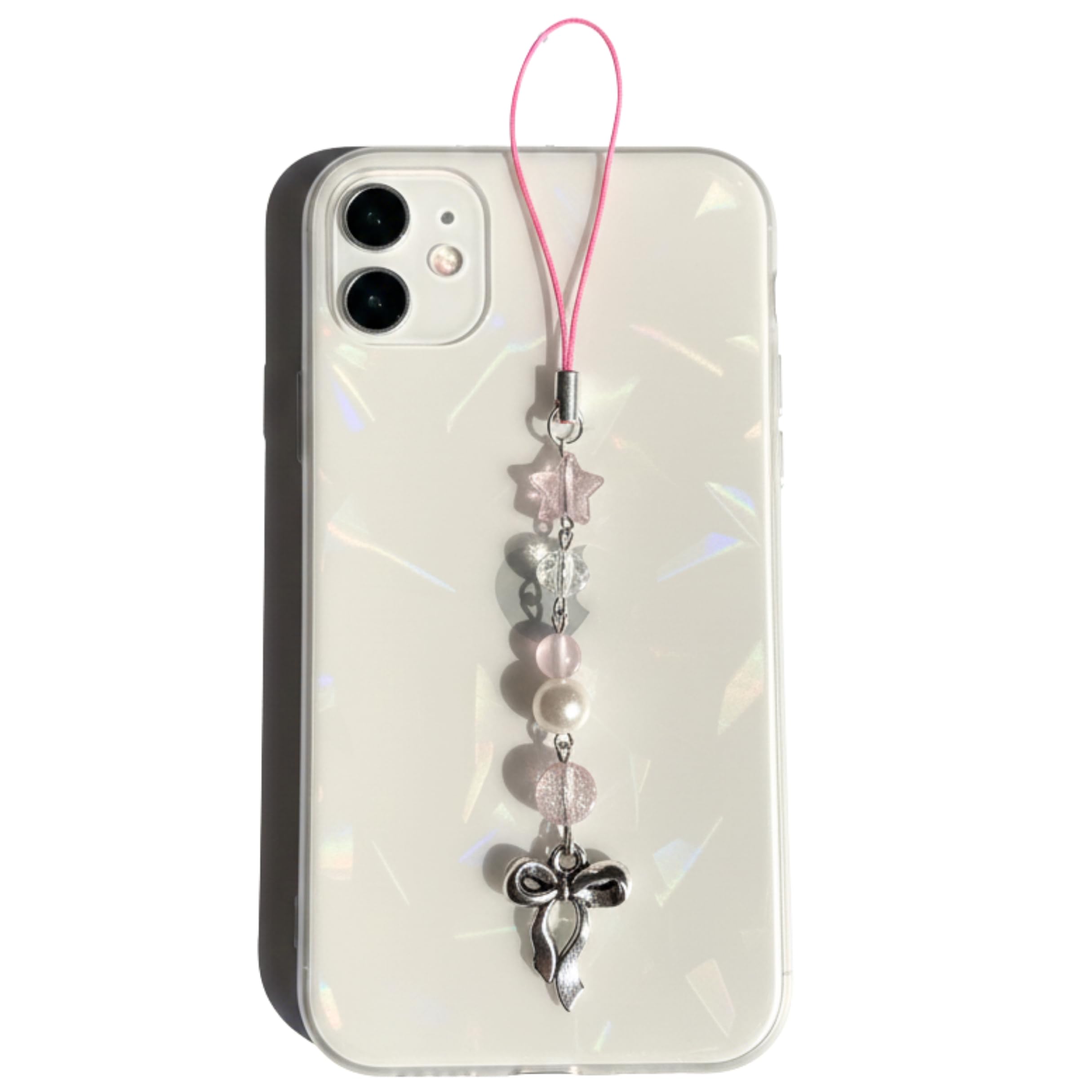 SNOWY SHOP Korean Silver Bow Phone Charm – Cute Heart & Starfish Pendant | Aesthetic Korean Mobile Chain, Bag Hanging & Keychain Jewelry for Girls & Women-image-40