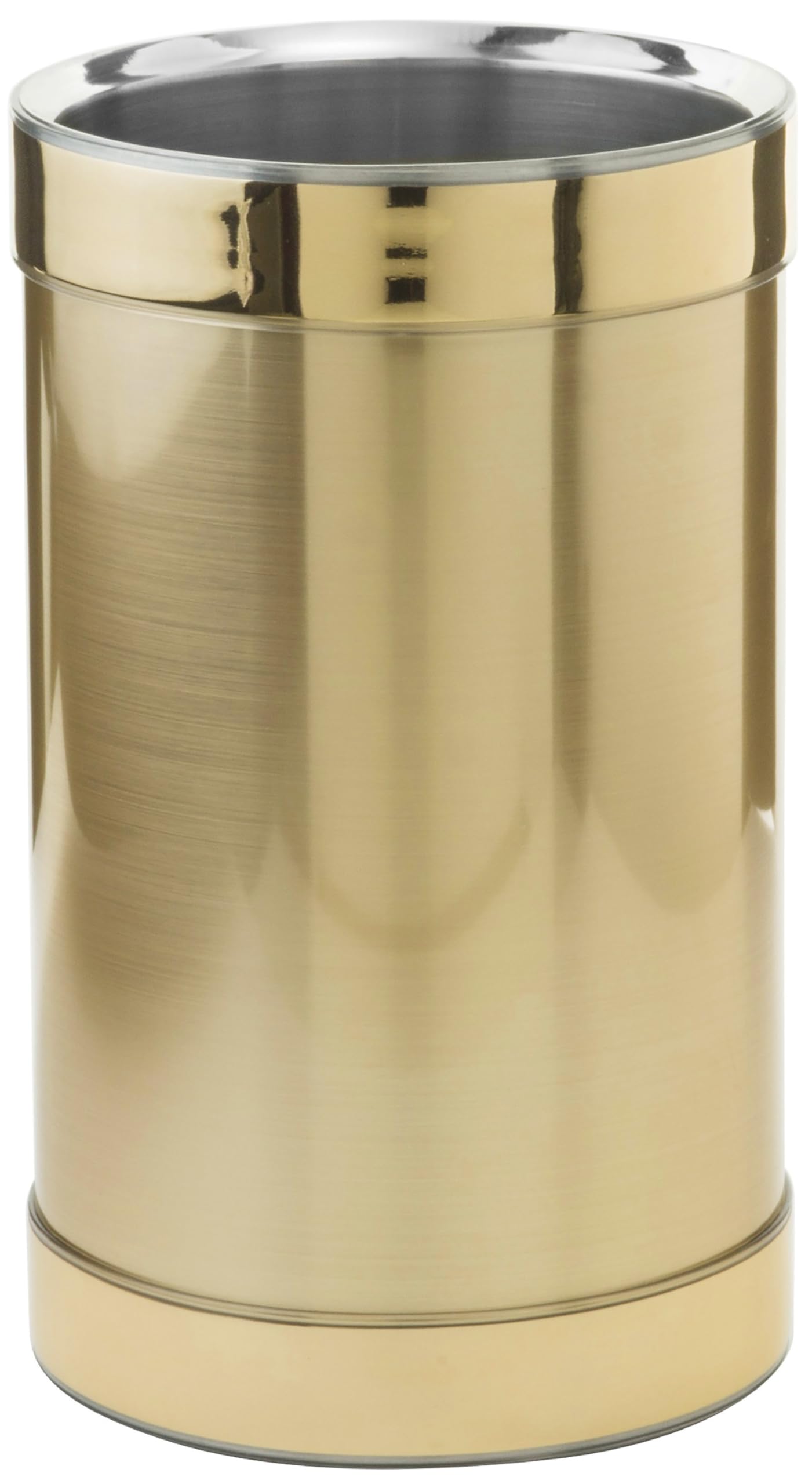 Enfriador de vino de acero inoxidable aislado de doble pared fabricado en Estados Unidos (oro cepillado)