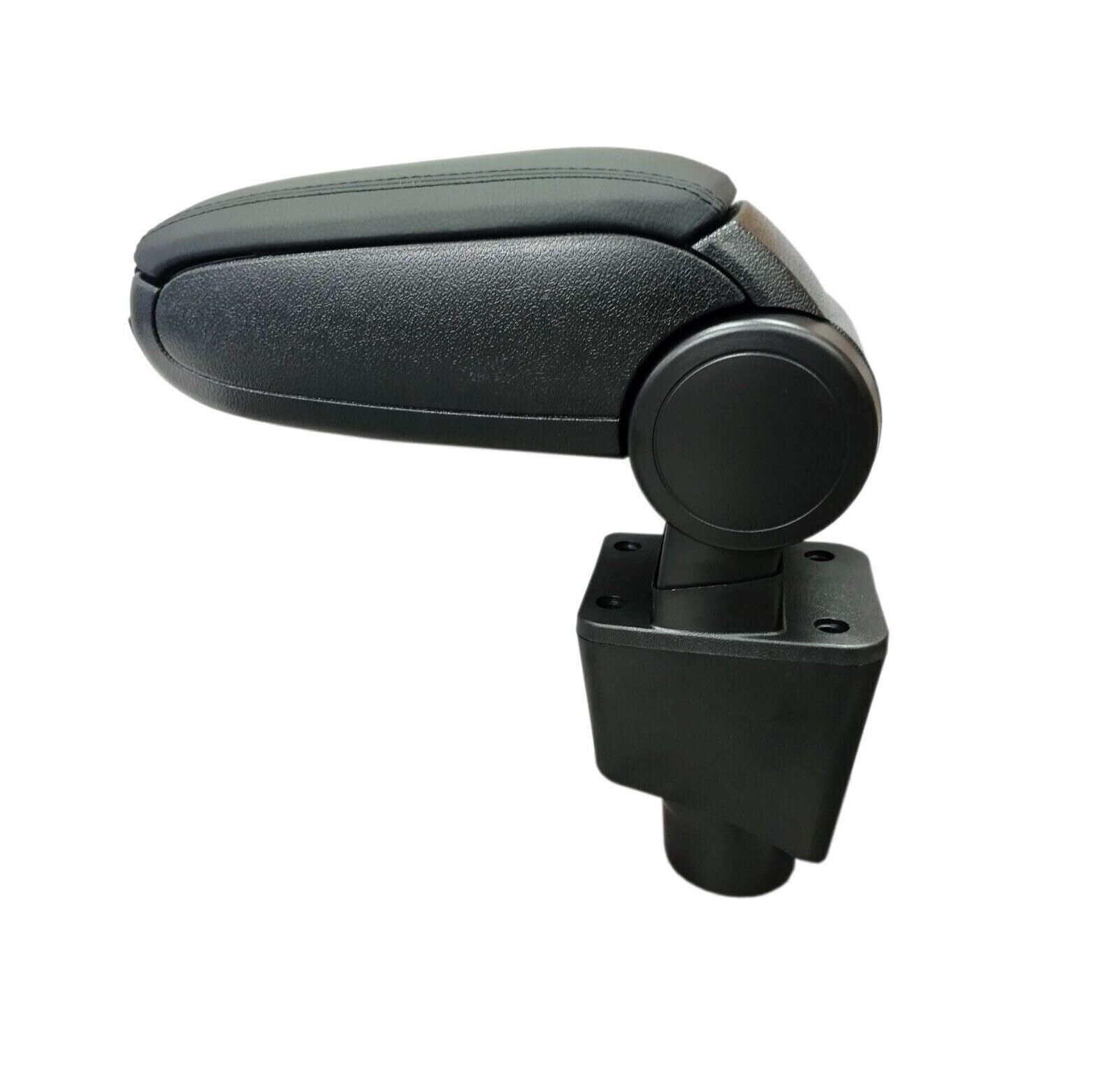 Bracciolo Auto Centrale Nero Ecopelle Portaoggetti Poggiabraccio Compatibile Con Dacia Sandero Logan I Dokker