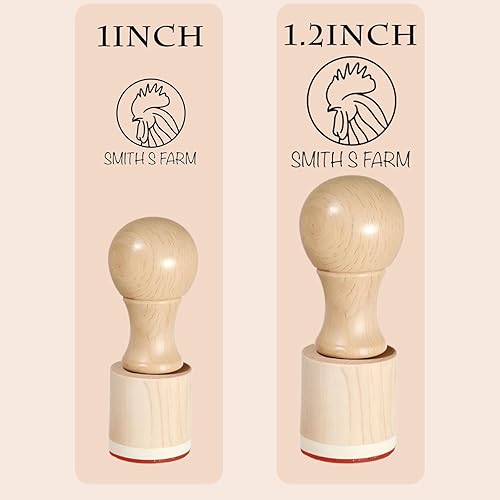 Miniatura 2 de Sellos de huevos personalizados para sellos de huevos frescos  Sellos de madera personalizados de huevo de pollo con diseños únicos, marcado de