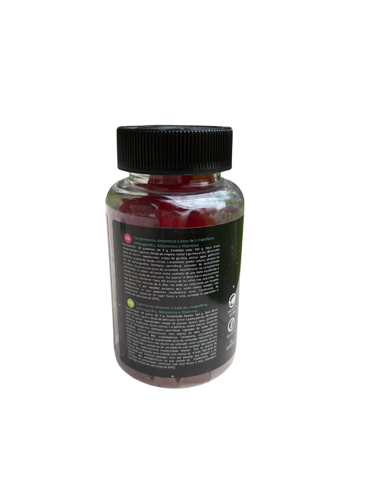 Tequial by Enfermero Morfeo Gominolas Melatonina, Sabor Cereza, 60 Gummies | Con Triptófano y Ashwagandha, Suplemento para Dormir y Relajarse, Sin Gluten, Vegano