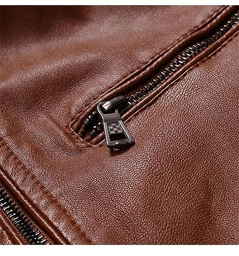 SaoBiiu Autumn Winter Men's Leather Jacket Motorcycle Jacket Classic Men's Casual Leather Jacket4