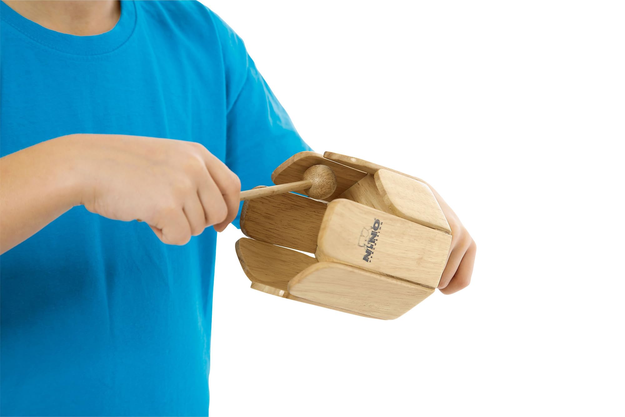 Meinl NINO556 - Tenor tambor, baquetas con 8zungig | Instrumento musical para niños a partir de 3 años, incluye mazo de madera, roble siam