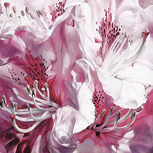 Sarah Caswell "Froth and Flounce Canvas Print, Multi-Colour, 40 x 40 cm
