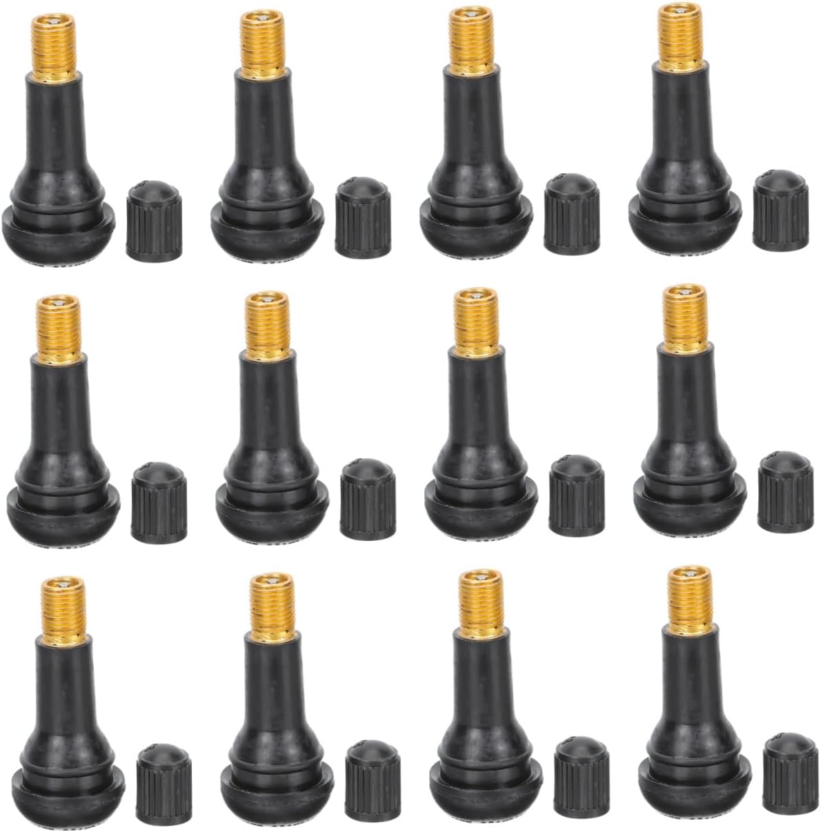 DECHOUS 20Pcs Tire Valves Valve Stems for Cars and Motorcycles Durable Tire Accessories with Sealing Performance for Tubeless Tire Inflation