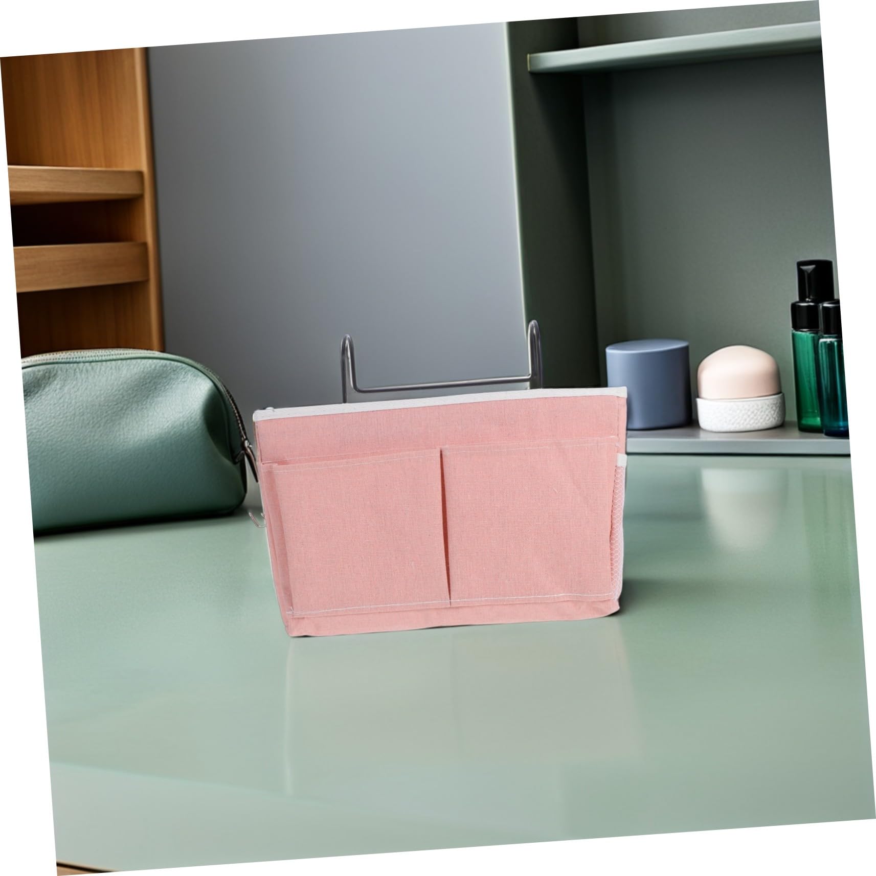 HEALLILY 2pezzi Borsa Portaoggetti da Appendere Contenitore Sospeso per Dormitorio e Camera da Letto Organizer in Tessuto con Tasche per Libri e Articoli Vari
