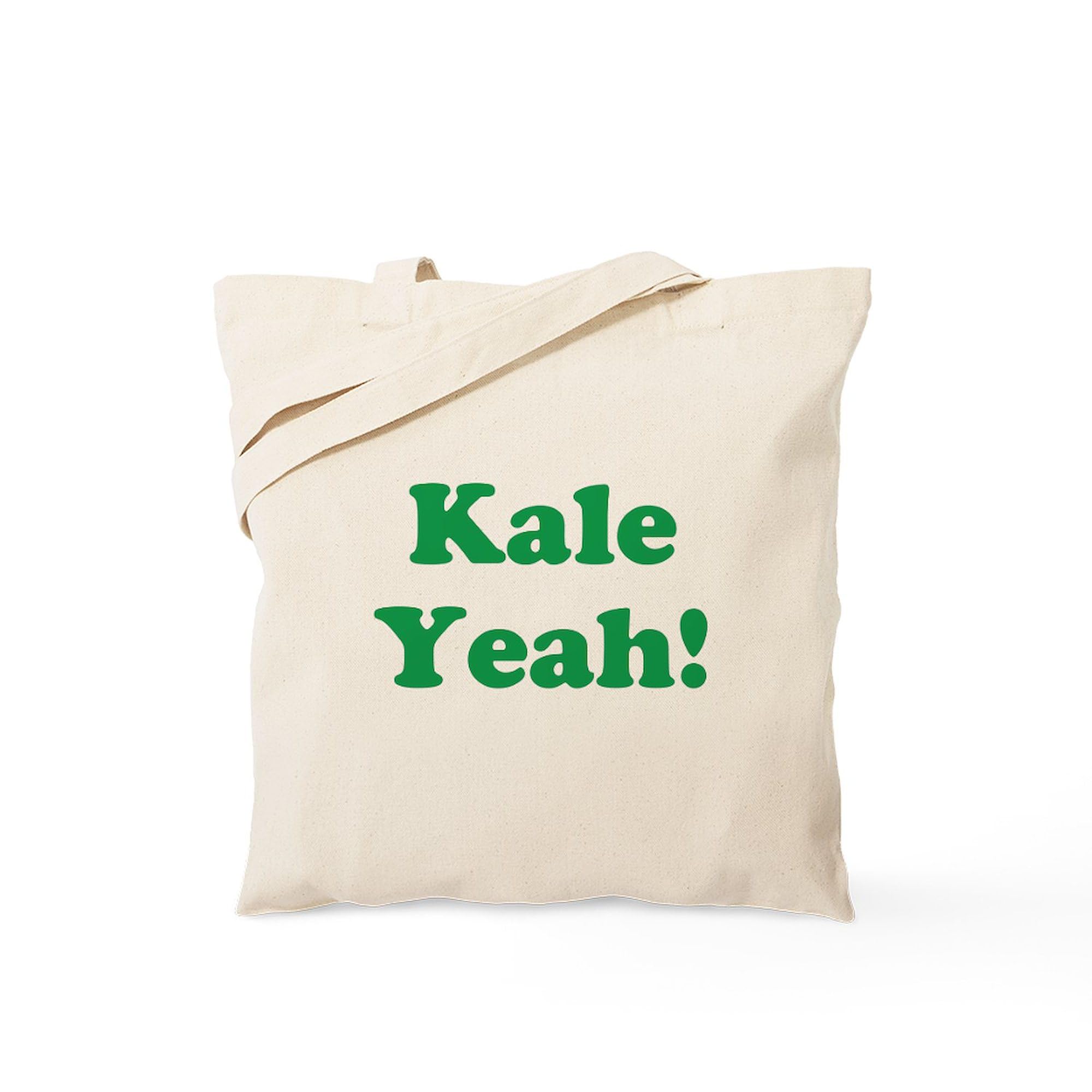 CafePress Kale Yeah! Tote Bag Natural Canvas Tote Bag, Reusable Shopping Bag