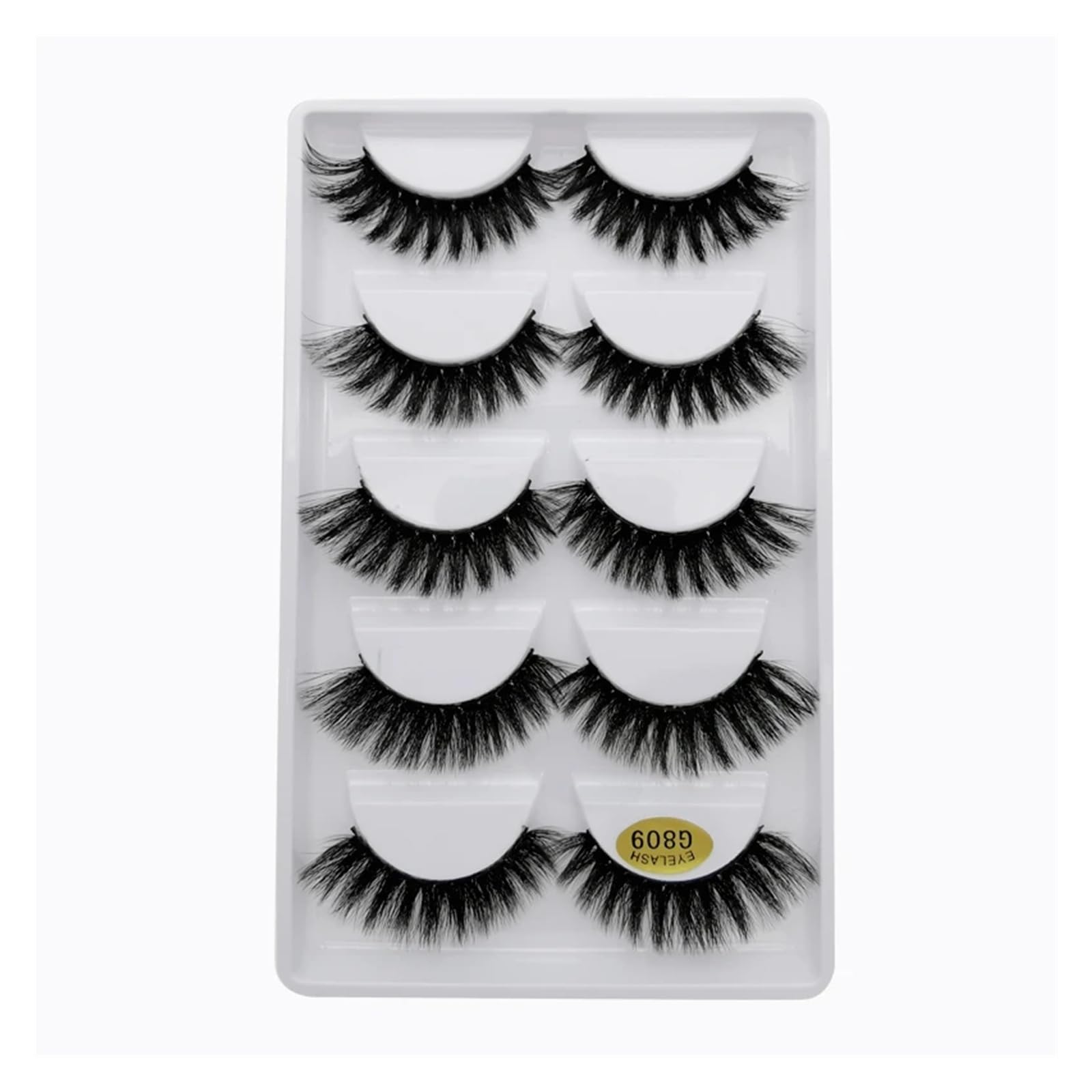 UAMOU Lashes 10 20 50 100 boxes natural 3D Mink Lashes Faux Cils Cilios Fluffy Fake Eyelashes wispy