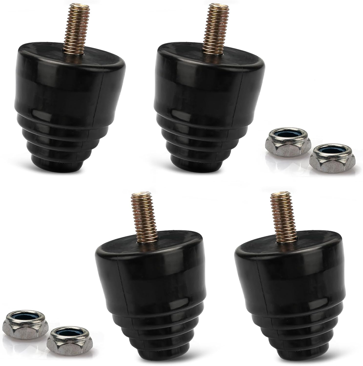 Bump Stop Suspension Rubber Bump Stops 9.9101G All Purpose Front Rear Bumper Stop for Chevy Silverado - 4 Pack