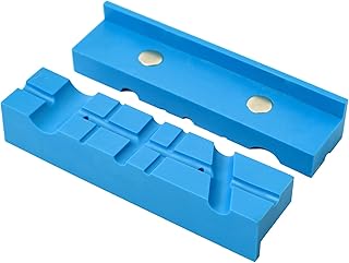 ALOANES Vise Jaw pads -5.5 inch length-Magnetic-Nylon, Non Marring Soft Jaws-Multi-Purpose Design for Any Array of Vises /...