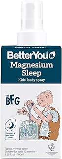 BetterYou Magnesium Sleep Kids' Body Spray - Relaxing Magnesium Chloride Spray For Kids - Promotes A Restful Sleep - Lavender Essential Oil - 3.38 oz