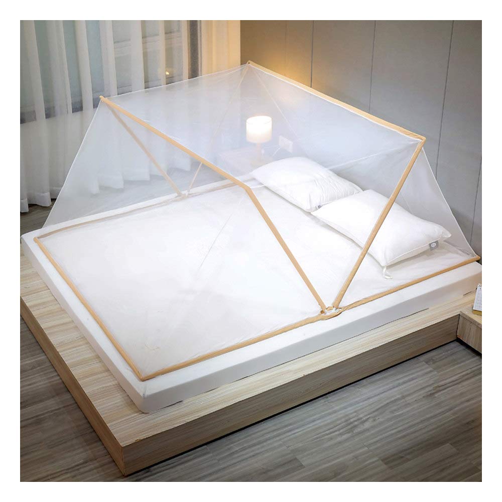 Moustiquaire lit pliable sans fond portable et facile à installer pour adulte