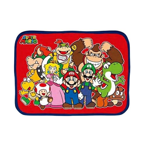 Tovaglietta Americana per Bambini Super Mario - Sottopiatto Pieghevole 30x40 cm - Lavabile e Resistente, Perfetta per Colazione, Merenda e Scuola