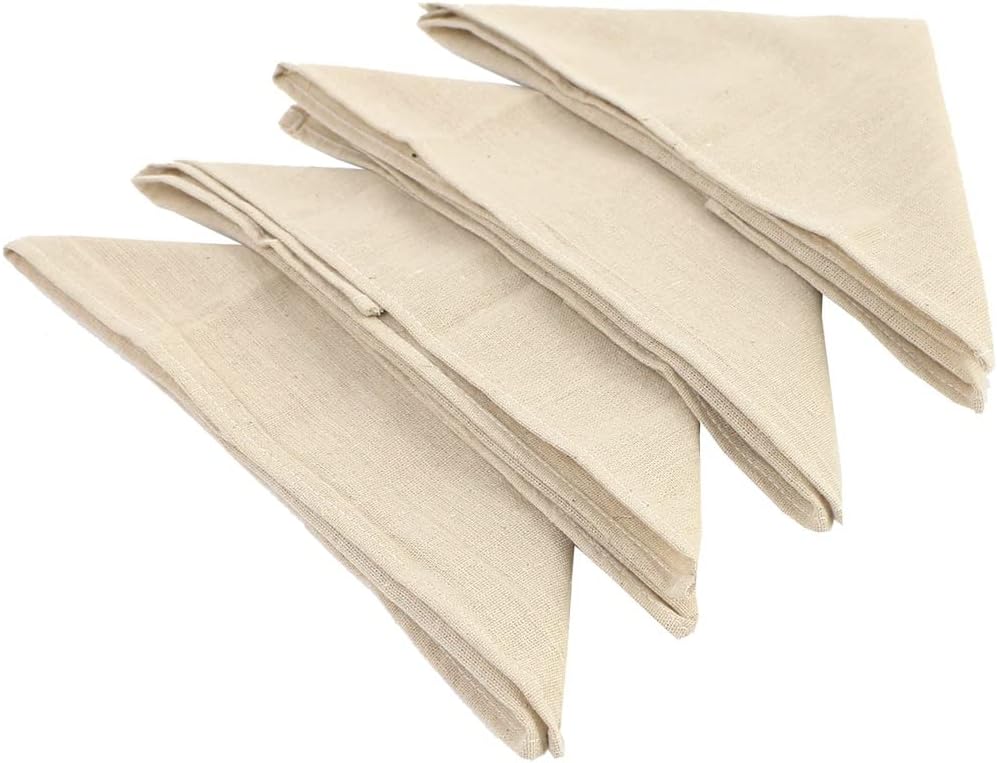 30x45CM Cloth Napkins with Hemmed Edges Soft Polyester Blend Fabric Table Mat for Kitchen Dining Wedding
